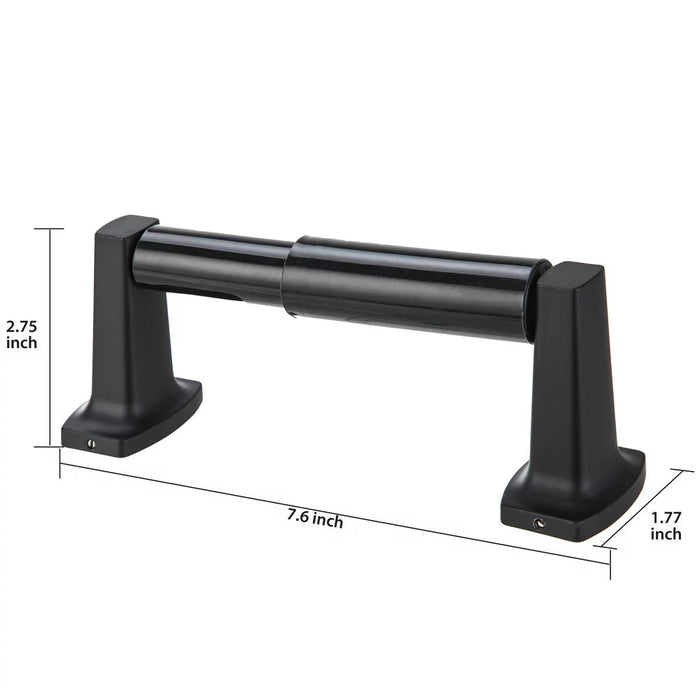 Wall Mounted Toilet Tissue Holder, Matte Black