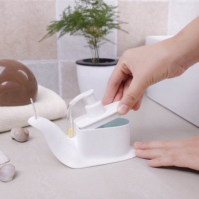 Cute Snail Soap Dispenser for Kitchen Bathroom Etc.Snail Shape Press Type Liquid Soap Dispenser Home Bathroom Shampoo Lotion Bottle