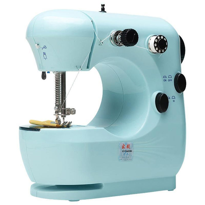 Portable Mini Sewing Machine Electric Desktop Handheld For DIY Stitch Clothes