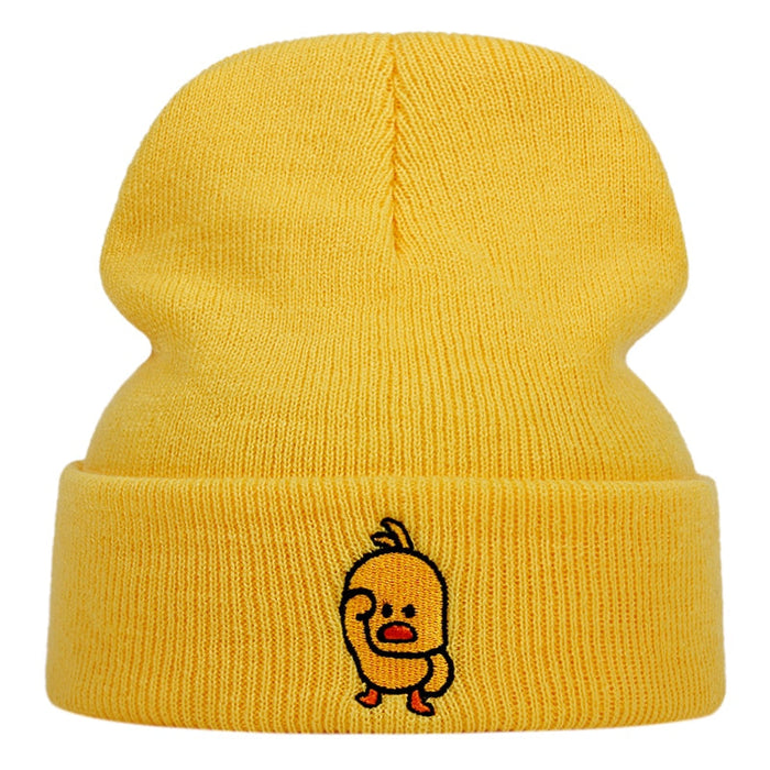 Casual Little Yellow Duck Beanie - Okeihouse