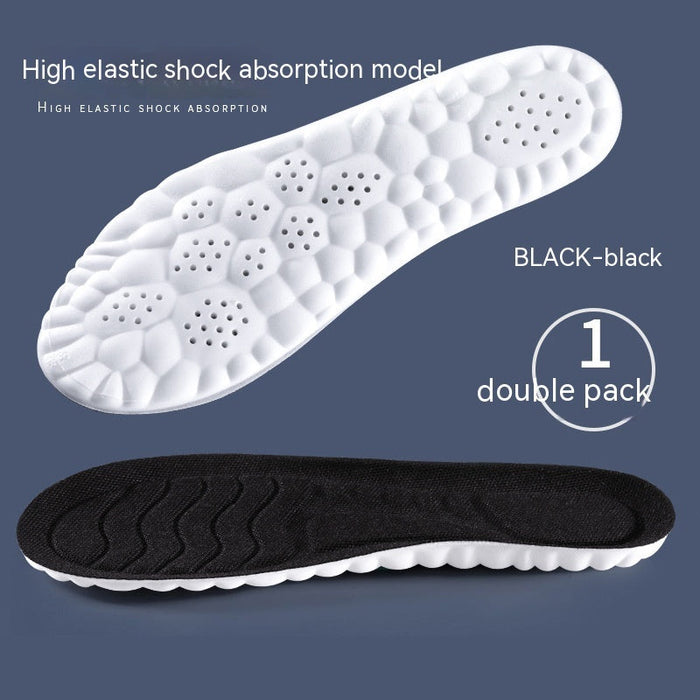 4D Cloud Technology Pu Massage Instep Insole High Elastic Shock Absorption