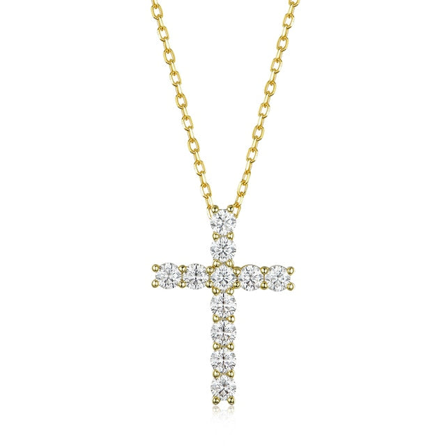 Moissanite Cross Pendants For Women - Okeihouse