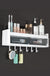 Bathroom Wall Mounted Shelf Multifunctional Toiletries Storage Rack Kitchen Seasoning Bottle Storage Rack Cosmetics Organizer