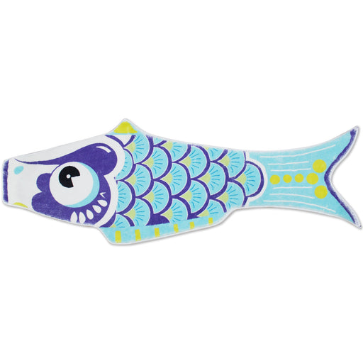 Cute Blue Koi Fish Bath Mat