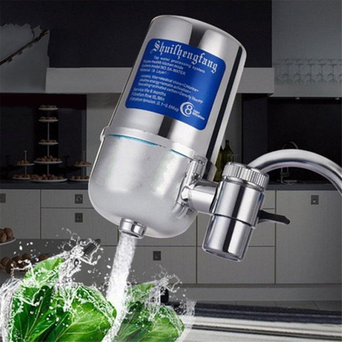 8 Layer Ceramic Filter Water Cleaner Purifier Cartridge Activated Carbon Kitchen Faucet Tap