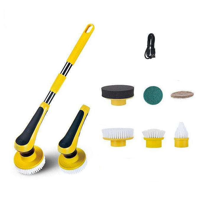 Cleaning Brush Bathroom Floor Electric Cleaning Brush Wireless Adjustable Brush