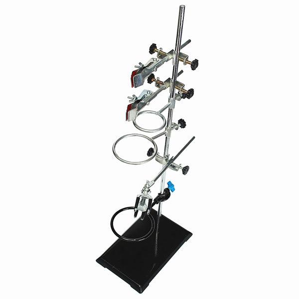 60cm Height Laboratory Iron Stand Support Flask Condenser Clamp Clip Set