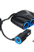 3 in 1 Triple Socket Vehicle Charger Car Lighter Adapter Power Plug USB Port