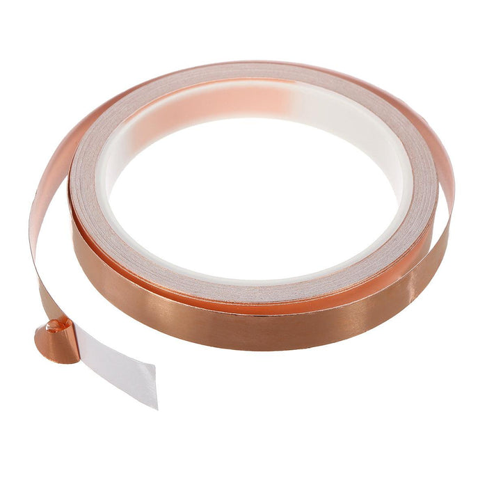 10M Adhesive Conductive Copper Foil Tape Single-sided Copper Slug Roll Tape Width 6/10/12/15/20mm