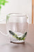 Creative Household Coffee Milk Dried Flower Quicksand Double Layer Glass Cup