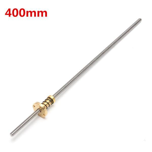 Machifit T8 Lead Screw 100/200/300/400/600mm 8mm Lead Screw with Anti-Backlash Nut