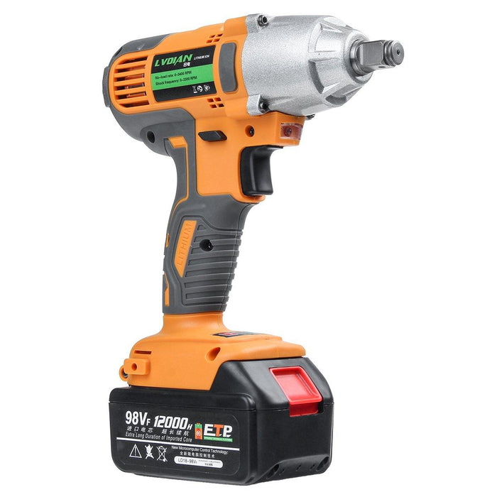 98VF 320Nm 12000mAh Cordless Electric Impact Wrench Drill Screwdriver