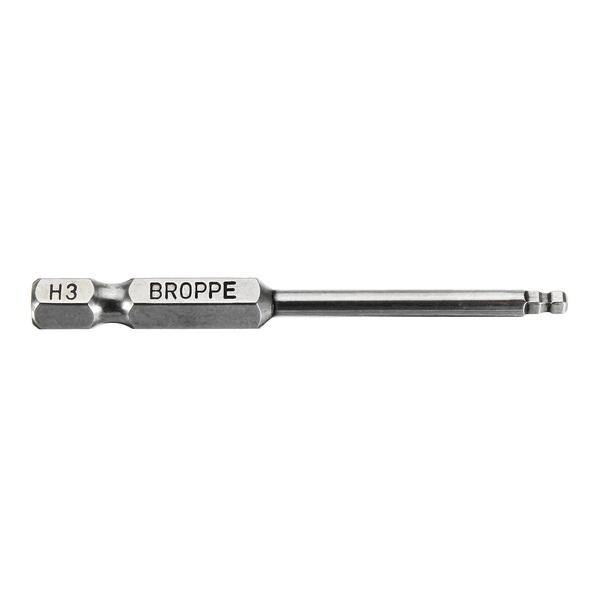 Broppe 7pcs 2/2.5/3/4/5/6/8mm 65mm Magnetic Ball Screwdriver Bits 1/4 Inch Hex Shank Screwdriver Bit