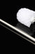 Stainless Steel WC Bathroom Cleaning Toilet Brush White Head Holders Cleaning Brushes