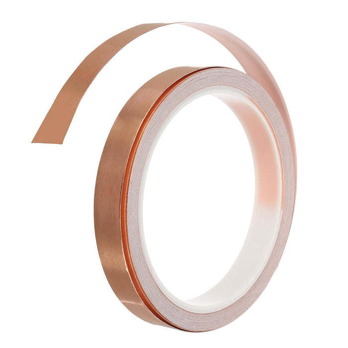 10M Adhesive Conductive Copper Foil Tape Single-sided Copper Slug Roll Tape Width 6/10/12/15/20mm