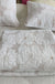 Cotton Thickened Pure White Beige Camellia Embroidery Three-piece Bed Cover Set