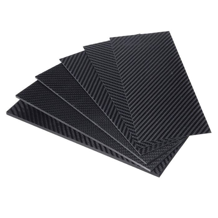 100x250x(0.5-5)mm Black Matte Twill Carbon Fiber Plate Sheet Board Weave Carbon Fiber Pannel Various Thickness