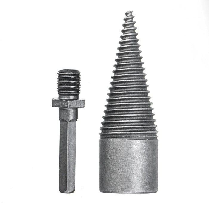 Drillpro 32mm Kindling Firewood Splitter Drill Bit Firewood Split Drill Bit Hex/SDS Plus/Suqare Shank for Power Drill