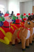 Christmas Inflatable Inflatable Garden Decoration Elk Sleigh