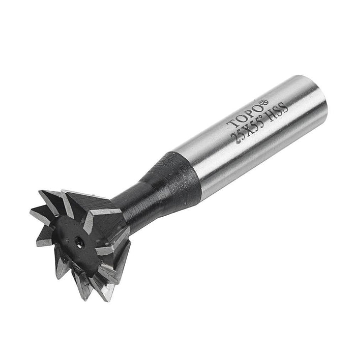 Drillpro 55 Degree 8-35mm Dovetail Groove HSS Straight Shank Slot Milling Cutter End Mill CNC Bit