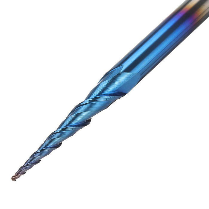 Drillpro NACO-blue 2 Flutes Ball Nose End Mill R0.25/ R0.5/ R0.75/ R1.0 *15*D4*50 Milling Cutter