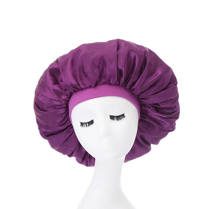 Extra Large Satin Bonnet Women Big Size Silk Bonnet Sleep Night Cap Bonnet Hat Bonnet Satin Cheveux Nuit Bonnets for Women