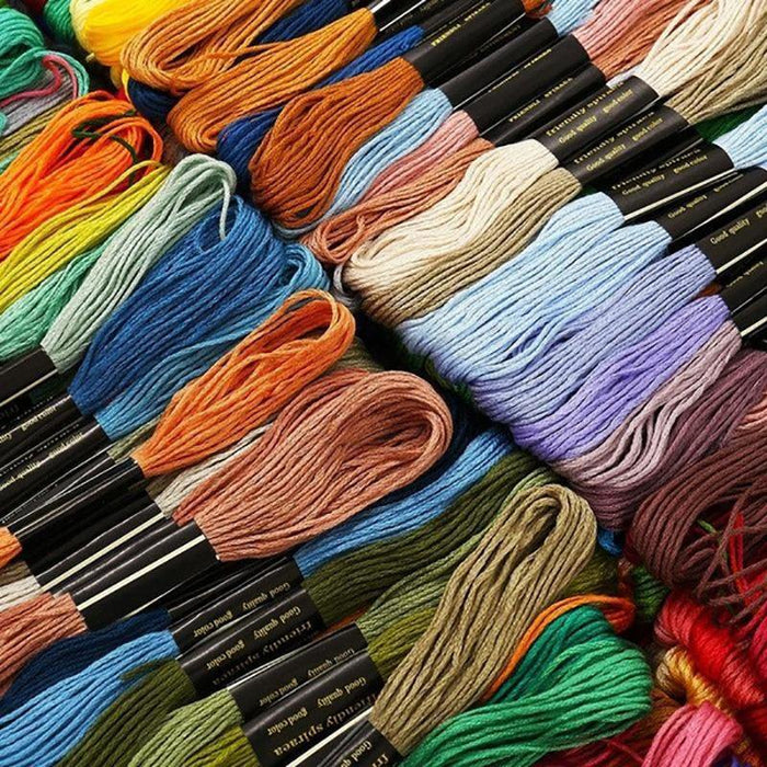 24/36/50/100/200PCS Cross Stitch Embroidery Thread 8m DIY Cotton Thread