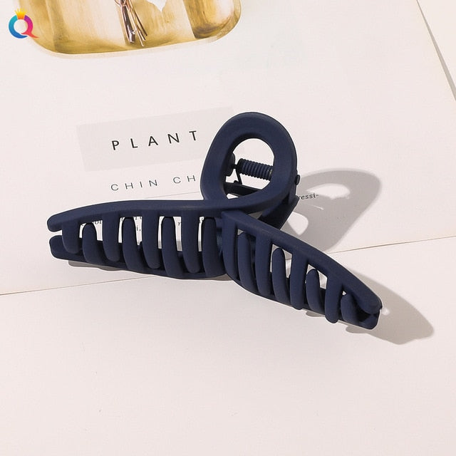 Frosted Plastic Hair Claw - Okeihouse