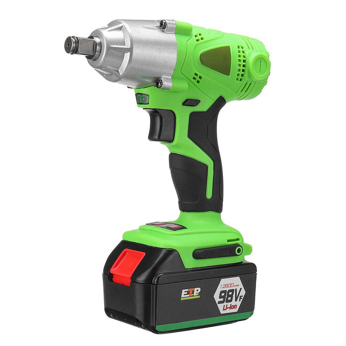 98/128/168VF Cordless Electric Wrench 3300 /min Speed Household DIY Car Repair Impact Wrench With LED Lights