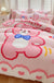 Cute Cartoon Milk Velvet Bedding Set Of Four