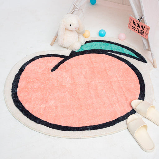 Cute Pink Peach Bath Mat