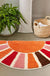 Feblilac Cute Semi-Circular Sun Tufted Bath Mat