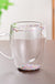 Creative Household Coffee Milk Dried Flower Quicksand Double Layer Glass Cup