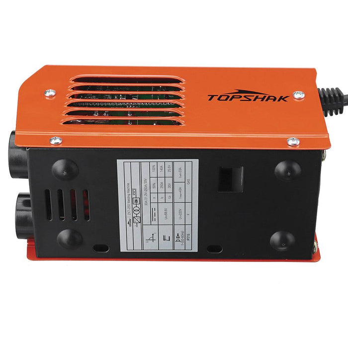 Topshak ZX7-250 250A 220V Mini Electric Welding Machine Portable Digital Display MMA ARC DC Inverter Plastic Welder Weld Equipment