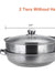 Steamer Cooker Pot Set Pan Cook Food Glass Lids Stainless Steel 28CM