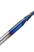 Drillpro NACO-blue 2 Flutes Ball Nose End Mill R0.25/ R0.5/ R0.75/ R1.0 *15*D4*50 Milling Cutter