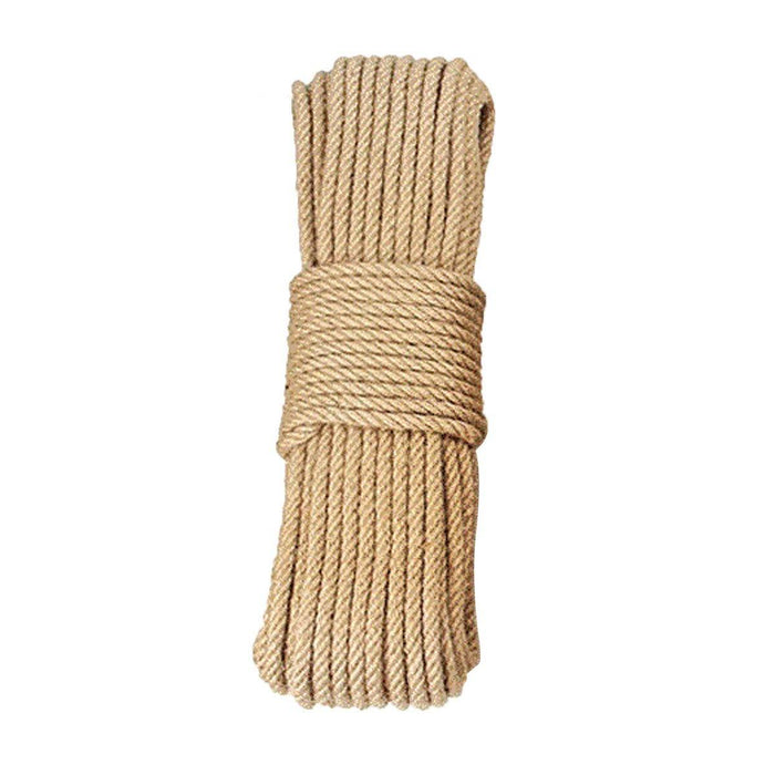 3m/10m/20m/50m Khaki Jute Rope for Decorations Garden Weddings Water Pipe Staircase Handrail Vase