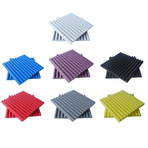 6PCS Acoustic Foam Panel Sound Stop Absorption Sponge Studio KTV Home 25x25x3cm