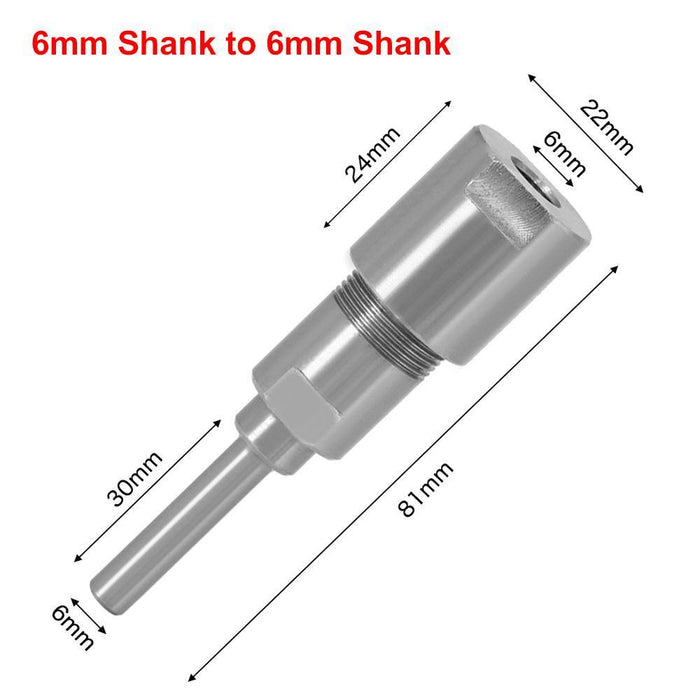 8mm 12mm 1/2 Inch Shank Router Bit Extension Rod Collet Engraving Machine Extension Milling Cutter for Wood