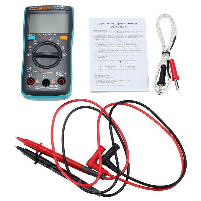 ANENG AN8002 Digital True RMS 6000 Counts Multimeter AC/DC Current Voltage Frequency Resistance Temperature Tester ℃/℉