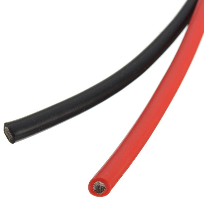 12AWG 3m Gauge Silicone Wire Flexible Stranded Black/Red Copper Cable F/ RC