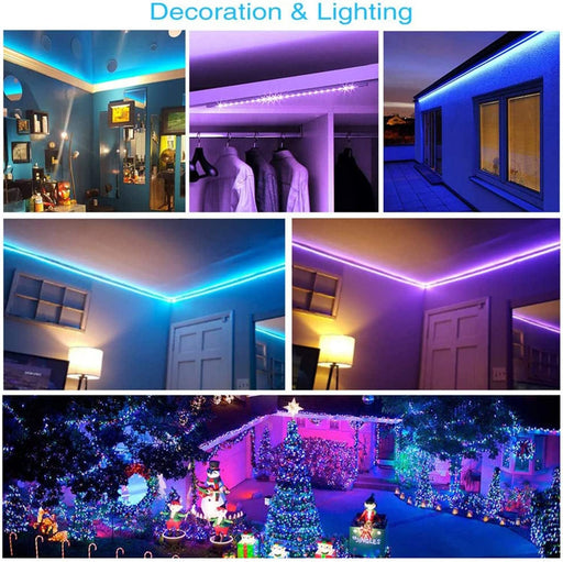 Led Lights for Bedroom, 32.8Ft Led Strip Lights 5050 RGB Color Changing Strip Light with Remote Control, Led Light for Room Decor, Home Decor