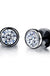 Small Black Punk Stud Earrings - Okeihouse