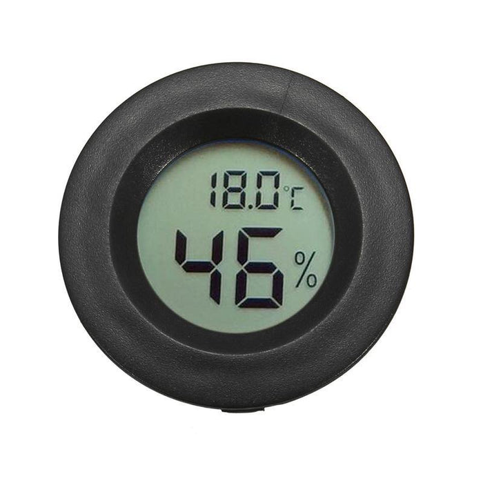 Mini Digital LCD Temperature Humidity Meter Thermometer Hygrometer Round