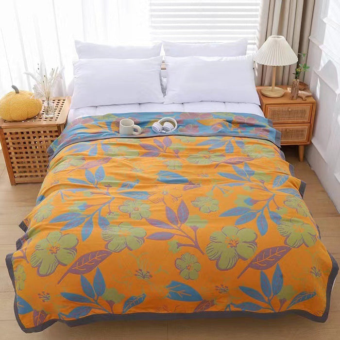 Combed Cotton Fine Sand Gauze Towel Quilt Casual Blanket