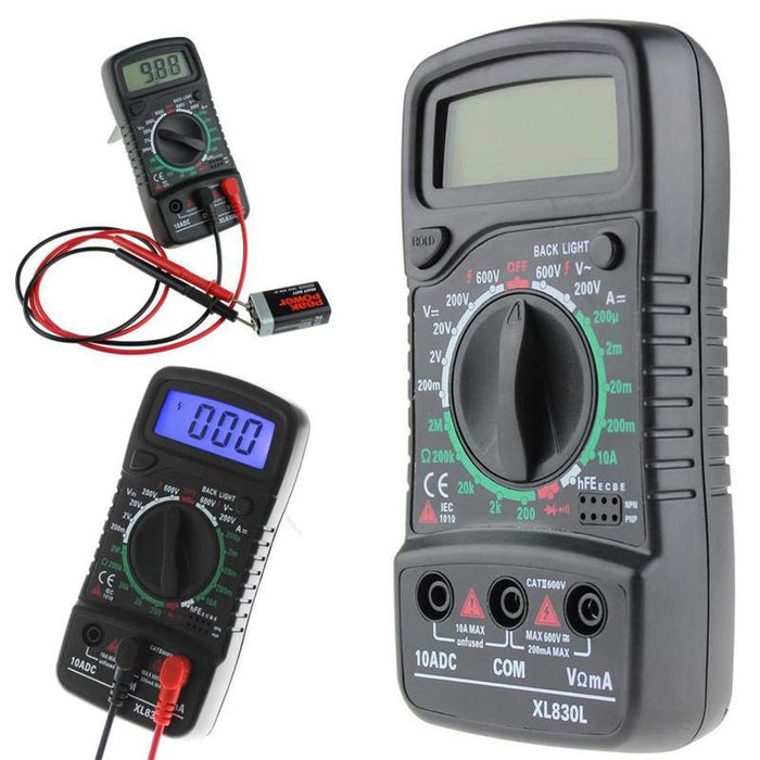 ANENG XL830L Digital LCD Multimeter Voltmeter Ammeter AC/DC/OHM Volt Current Tester