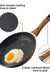 Frying Pan Set 3-Piece Nonstick Saucepan Woks Cookware Set,Heat-Resistant Ergonomic Wood Effect Bakelite Handle Design,PFOA Free