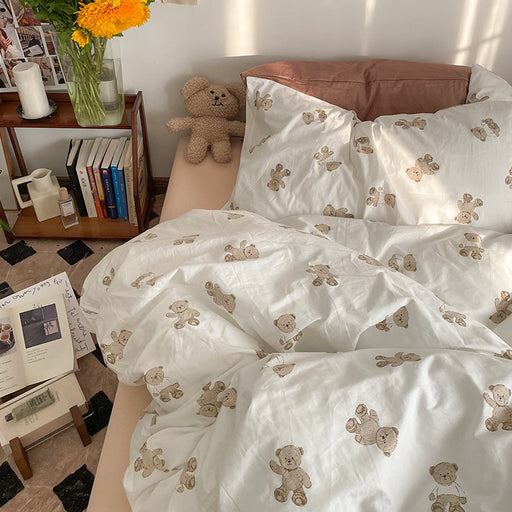 Garden Small Floral Cotton Bed 4-piece Summer Girly Bedding Set