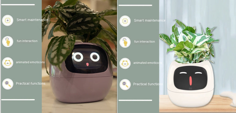 Facial Expression Control Intelligent Flower Pot