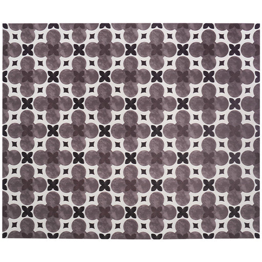 Dark Grey Flower Door Mat